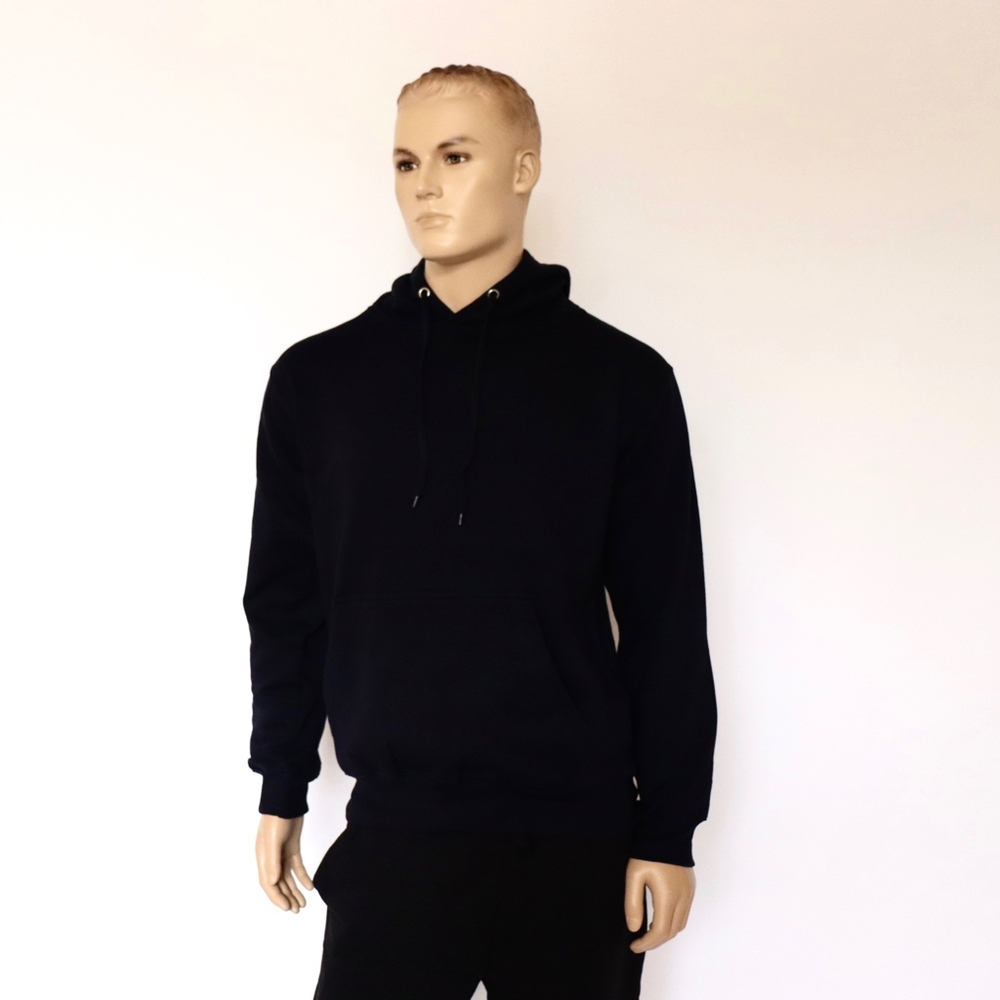 Navy Men's Heavy Blend Fleece Hooded Sweatshirt